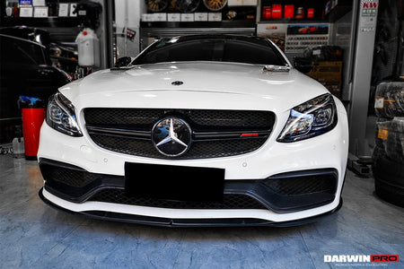 DARWINPRO - MERCEDES BENZ W205 C63&S AMG 2015 - 2021 CARBON FIBER FRONT BUMPER TRIM SET (4PCS) - Aero Carbon UK