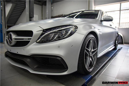 DARWINPRO - MERCEDES BENZ W205 C63&S AMG 2015 - 2021 CARBON FIBER FRONT BUMPER TRIM SET (4PCS) - Aero Carbon UK