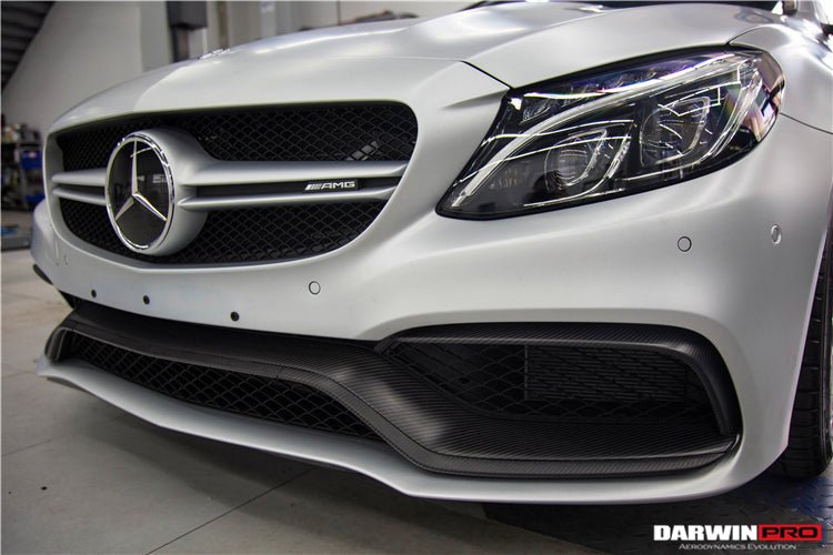 DARWINPRO - MERCEDES BENZ W205 C63&S AMG 2015 - 2021 CARBON FIBER FRONT BUMPER TRIM SET (4PCS) - Aero Carbon UK