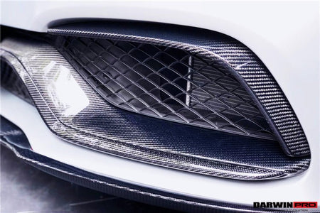 DARWINPRO - MERCEDES BENZ W205 C63&S AMG 2015 - 2021 CARBON FIBER FRONT BUMPER TRIM SET (4PCS) - Aero Carbon UK