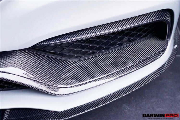 DARWINPRO - MERCEDES BENZ W205 C63&S AMG 2015 - 2021 CARBON FIBER FRONT BUMPER TRIM SET (4PCS) - Aero Carbon UK