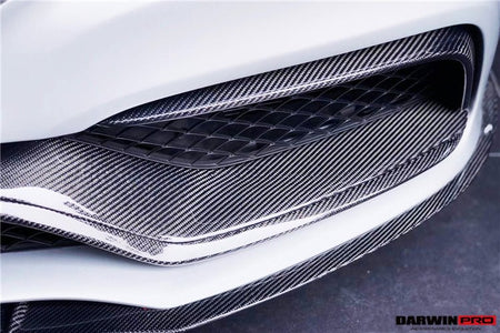 DARWINPRO - MERCEDES BENZ W205 C63&S AMG 2015 - 2021 CARBON FIBER FRONT BUMPER TRIM SET (4PCS) - Aero Carbon UK