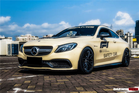 DARWINPRO - MERCEDES BENZ W205 C63&S AMG 2015 - 2021 CARBON FIBER FRONT BUMPER TRIM SET (4PCS) - Aero Carbon UK