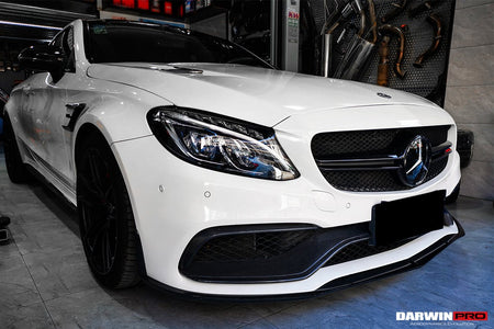DARWINPRO - MERCEDES BENZ W205 C63&S AMG 2015 - 2021 CARBON FIBER FRONT BUMPER TRIM SET (4PCS) - Aero Carbon UK