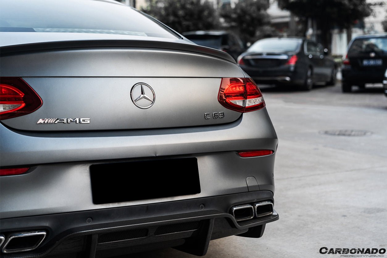 DARWINPRO - MERCEDES BENZ W205 C63/S AMG COUPE 2015 - 2018 PS STYLE REAR DIFFUSER - Aero Carbon UK