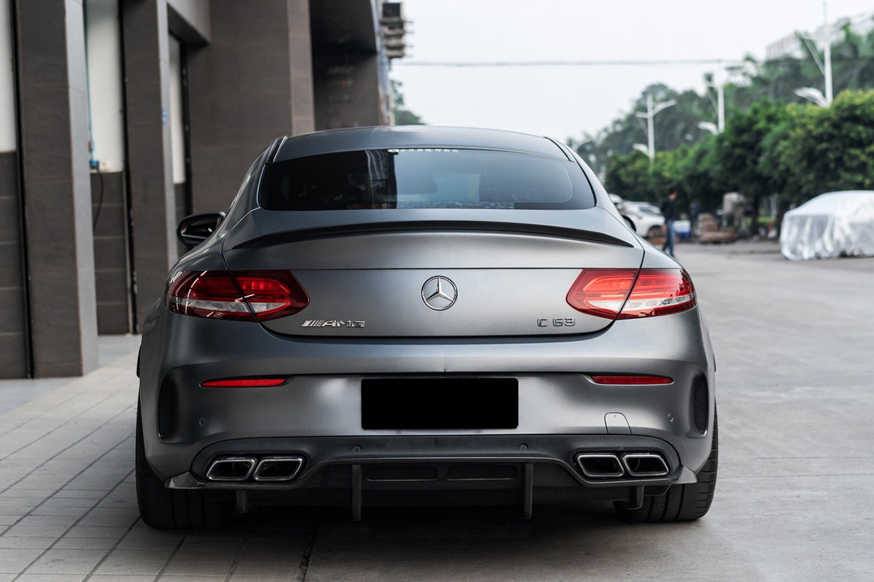 DARWINPRO - MERCEDES BENZ W205 C63/S AMG COUPE 2015 - 2018 PS STYLE REAR DIFFUSER - Aero Carbon UK