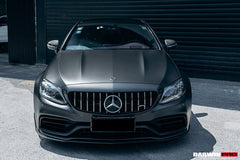 DARWINPRO MERCEDES BENZ W205 C63/S COUPE 2015 - 2021 BKSS STYLE CARBON FIBER FRONT LIP - Aero Carbon UK