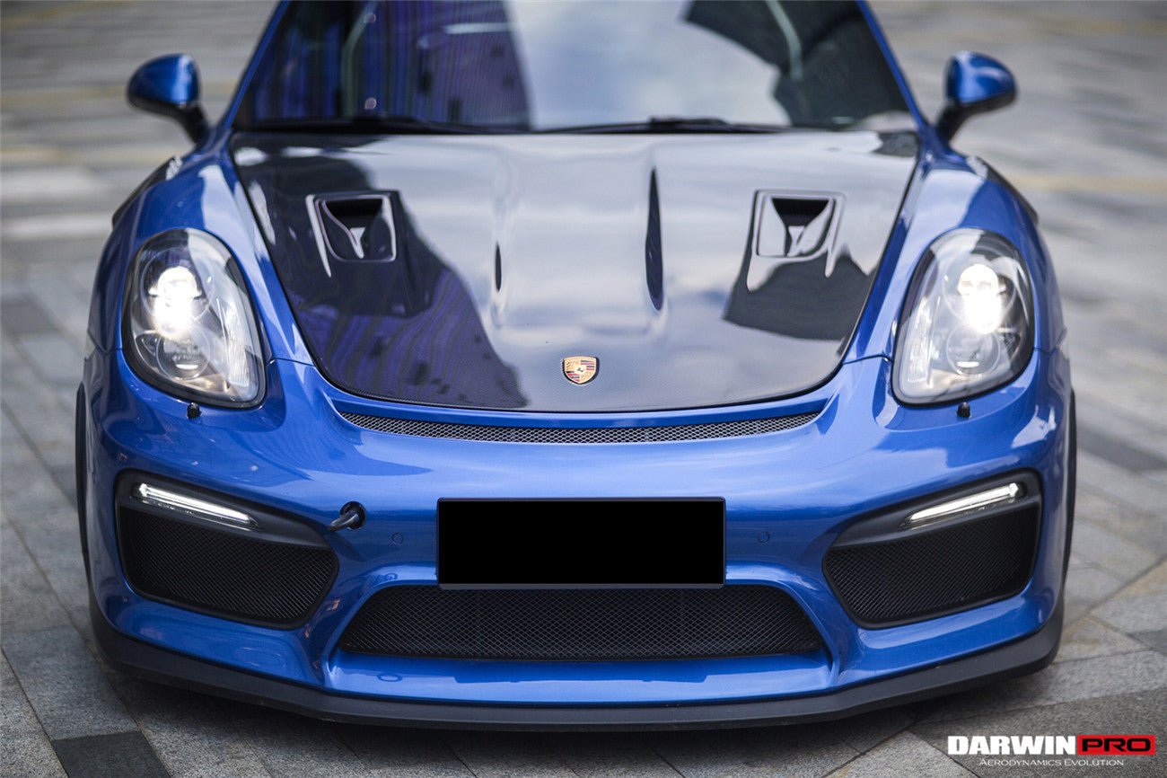 DARWINPRO - PORSCHE 718 / 981 CAYMAN & BOXSTER 2012 - 2024 GT23RS STYLE CARBON FIBRE BONNET / HOOD - Aero Carbon UK