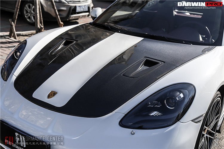 DARWINPRO - PORSCHE 718 / 981 CAYMAN & BOXSTER 2012 - 2024 GT23RS STYLE CARBON FIBRE BONNET / HOOD - Aero Carbon UK