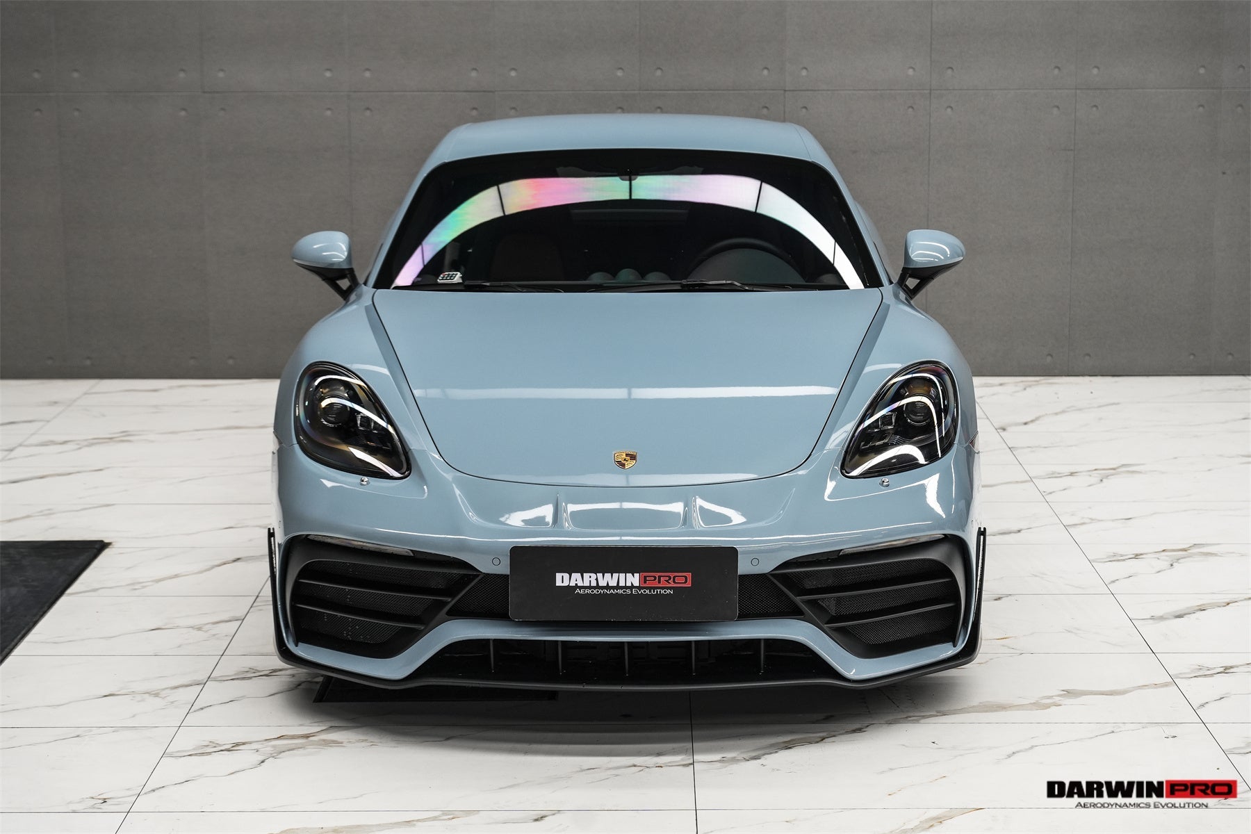 DARWINPRO - PORSCHE 718 CAYMAN & BOXSTER STUTTMATE PARTIAL CARBON FIBRE FRONT BUMPER - Aero Carbon UK