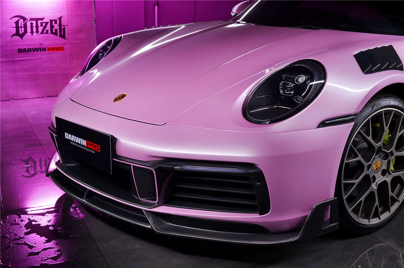 DARWINPRO - PORSCHE 911 992 CARRERA S/4/4S/TARGA/CABRIOLET BKSS STYLE FRONT LIP - Aero Carbon UK