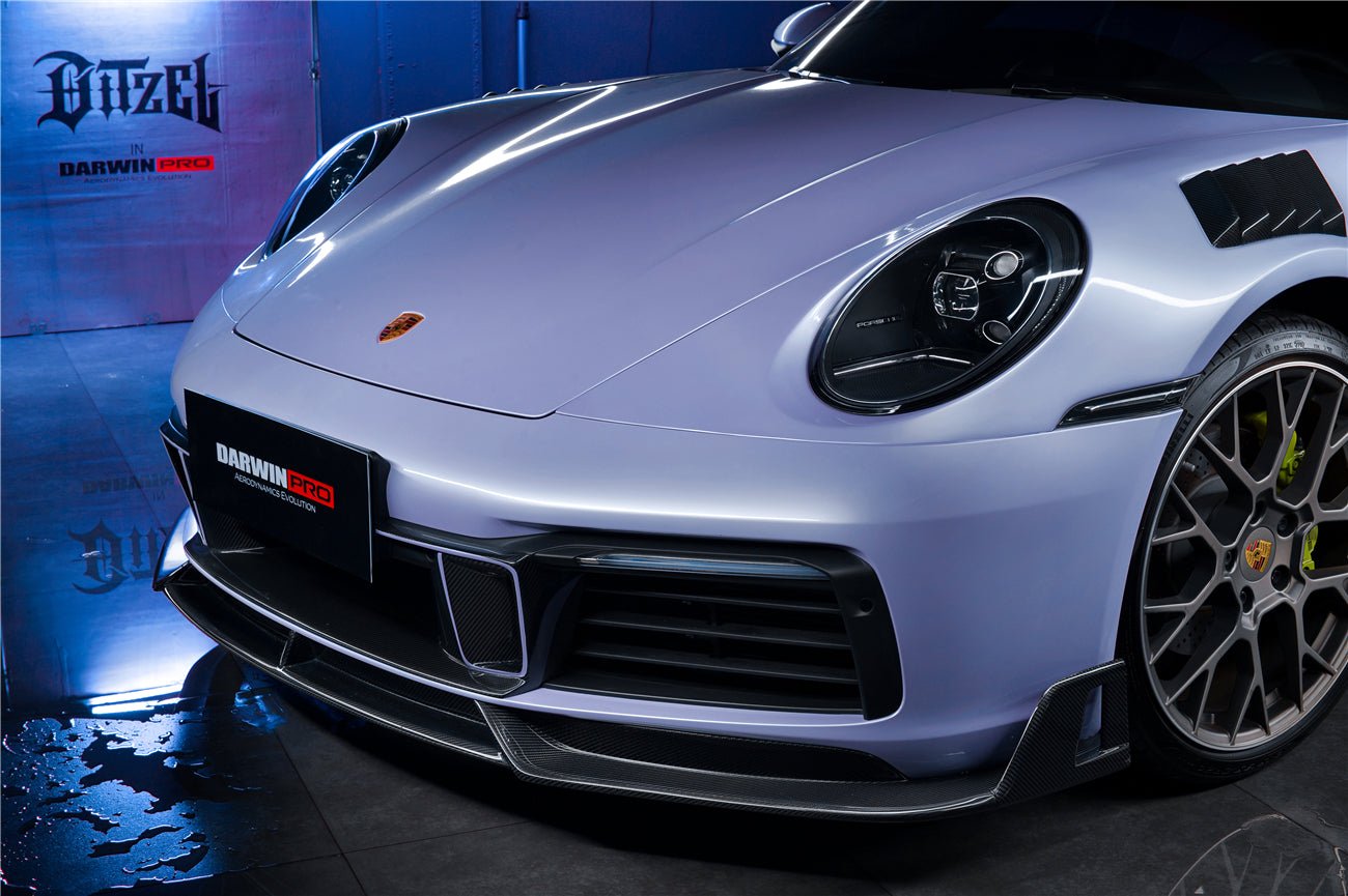 DARWINPRO - PORSCHE 911 992 CARRERA S/4/4S/TARGA/CABRIOLET BKSS STYLE FRONT LIP - Aero Carbon UK