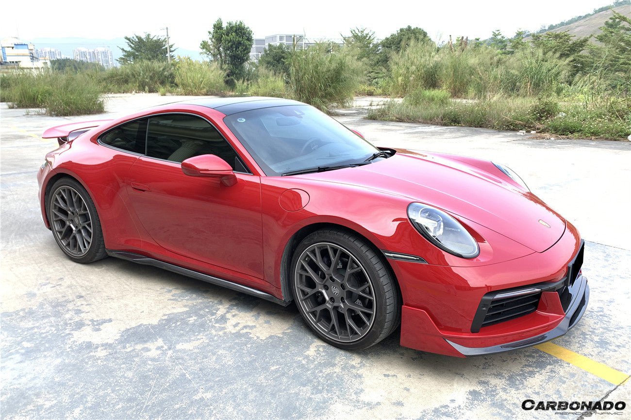 DARWINPRO - PORSCHE 911 992 CARRERA S/4/4S/TARGA/CABRIOLET CARBON FIBRE SIDE SKIRTS WP STYLE - Aero Carbon UK