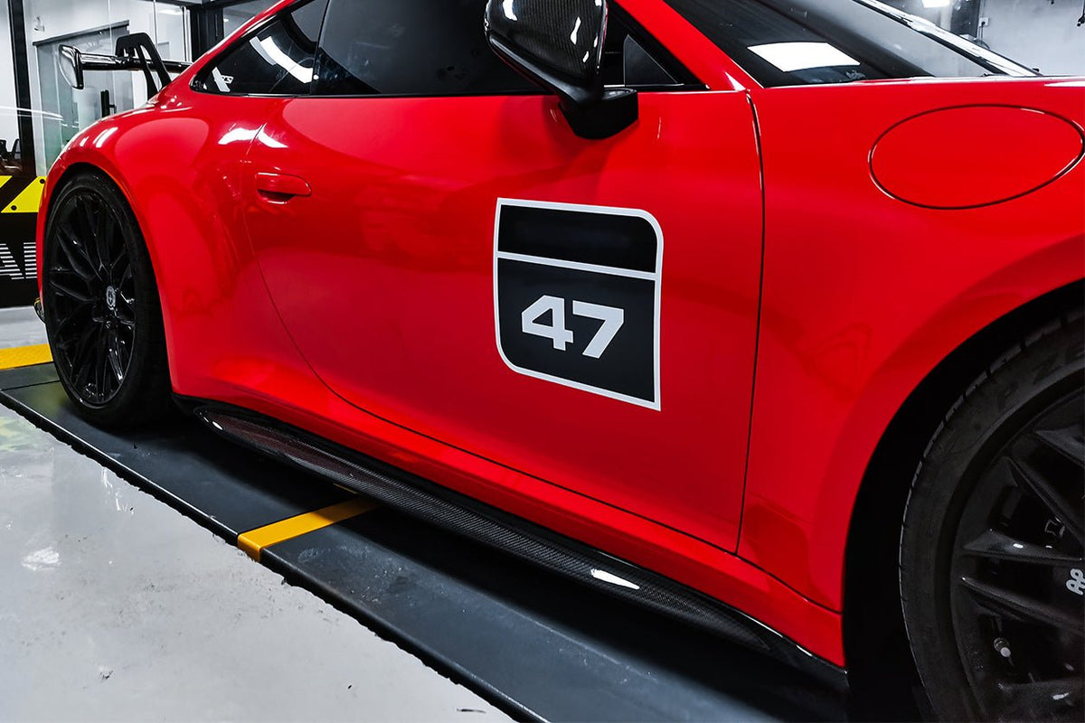 DARWINPRO - PORSCHE 911 992 CARRERA S/4/4S/TARGA/CABRIOLET GT3 STYLE SIDE SKIRTS - Aero Carbon UK