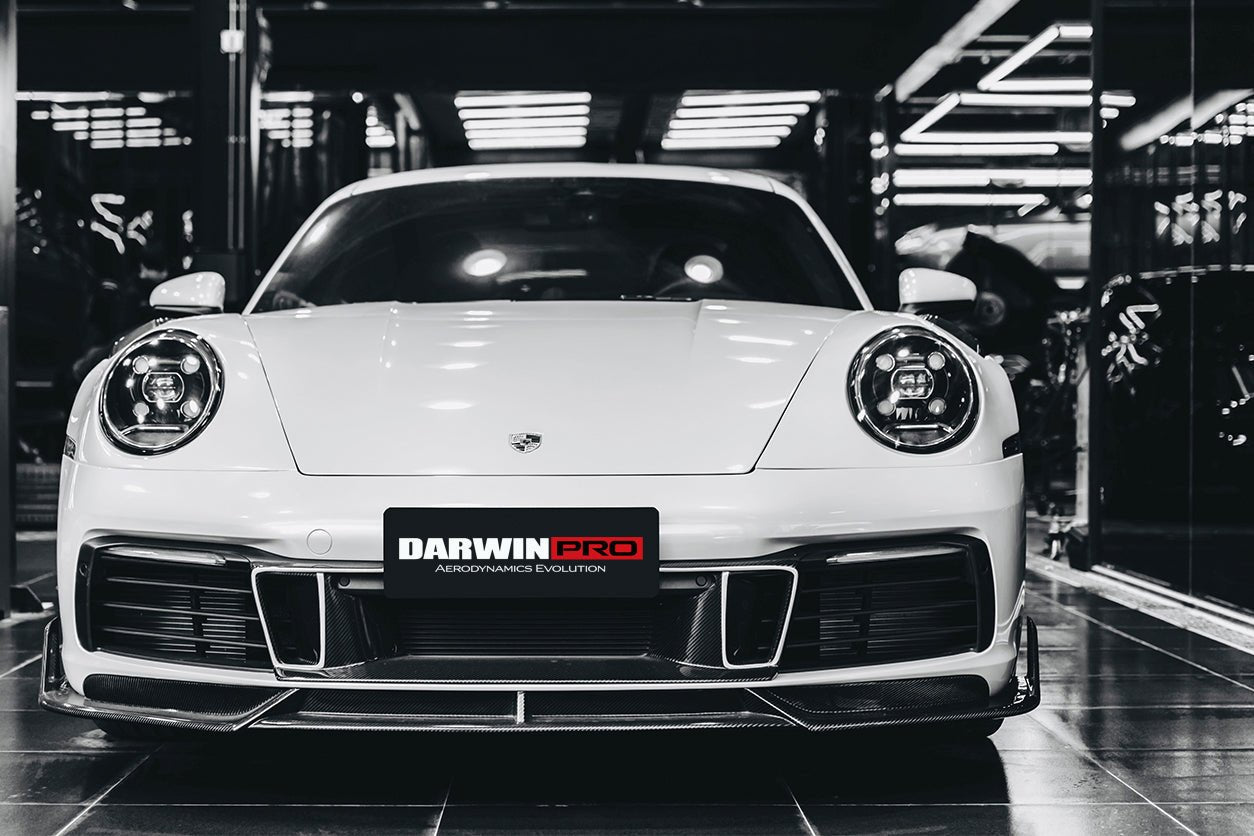 DARWINPRO - PORSCHE 911 992 CARRERA S/4/4S/TARGA/CABRIOLET NORMAL BKSS STYLE FRONT BUMPER TRIM - Aero Carbon UK