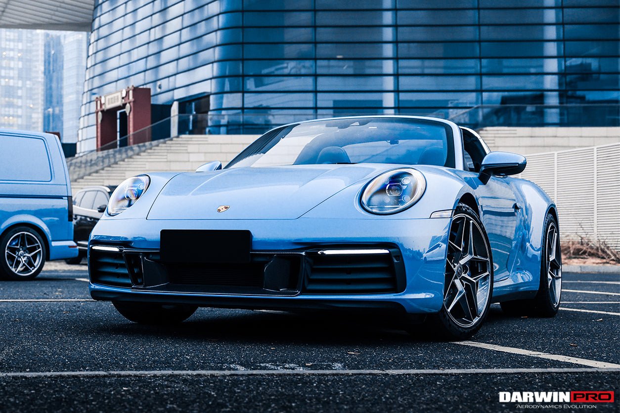 DARWINPRO - PORSCHE 911 992 CARRERA S/4/4S/TARGA/CABRIOLET NORMAL BKSS STYLE FRONT BUMPER TRIM - Aero Carbon UK