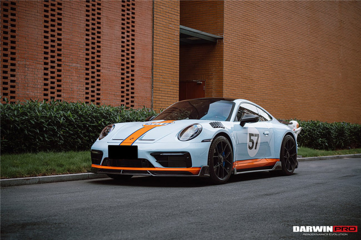 DARWINPRO - PORSCHE 911 992 CARRERA S/4/4S/TARGA/CABRIOLET SPORT DESIGN SD STYLE FRONT LIP - Aero Carbon UK