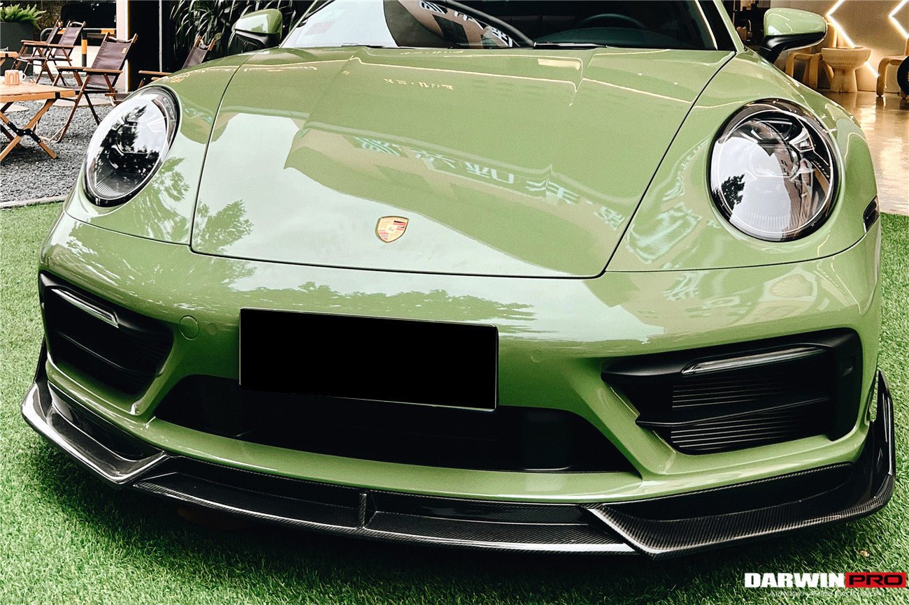 DARWINPRO - PORSCHE 911 992 CARRERA S/4/4S/TARGA/CABRIOLET SPORT DESIGN SD STYLE FRONT LIP - Aero Carbon UK