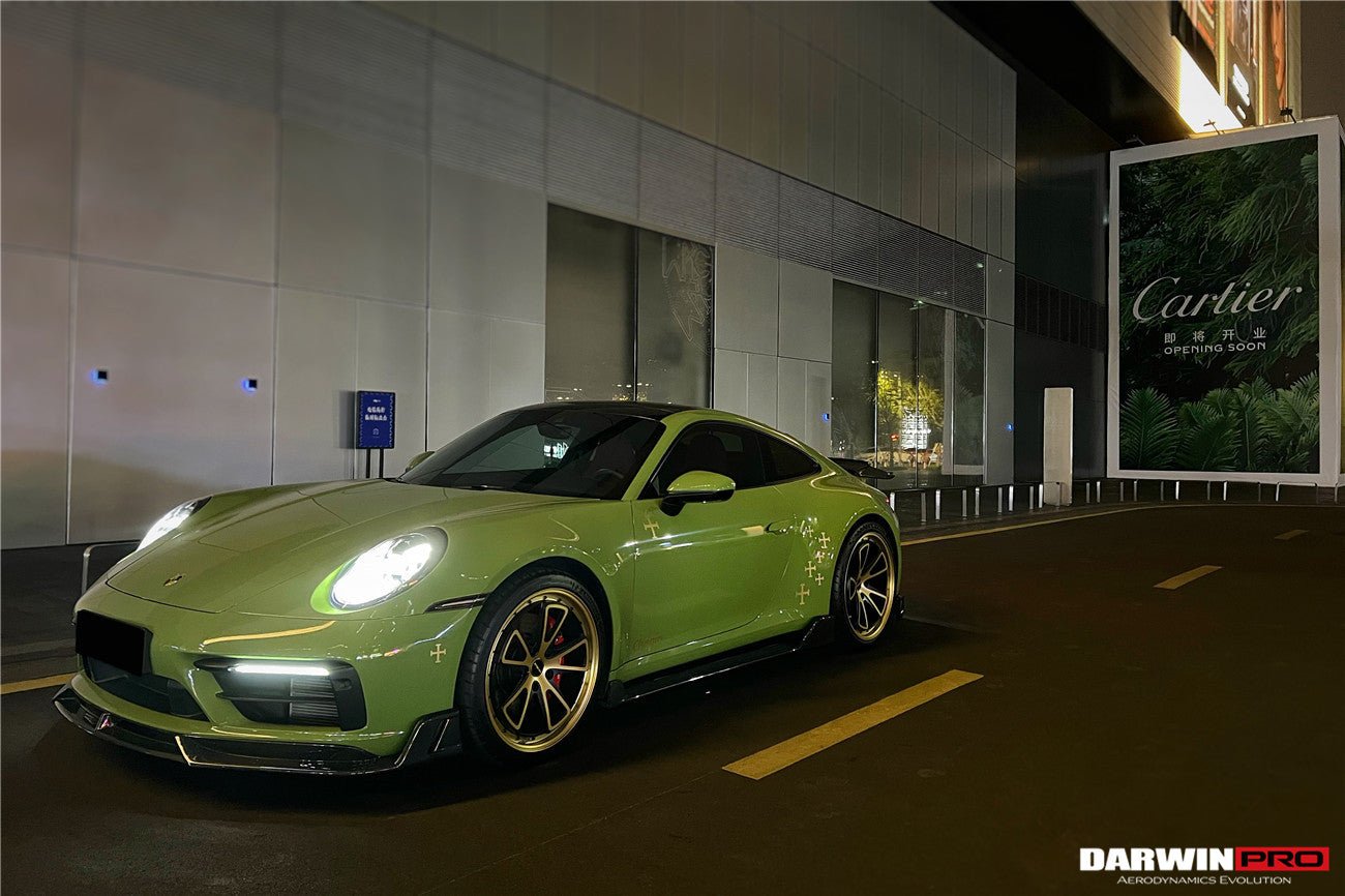 DARWINPRO - PORSCHE 911 992 CARRERA S/4/4S/TARGA/CABRIOLET SPORT DESIGN SD STYLE FRONT LIP - Aero Carbon UK