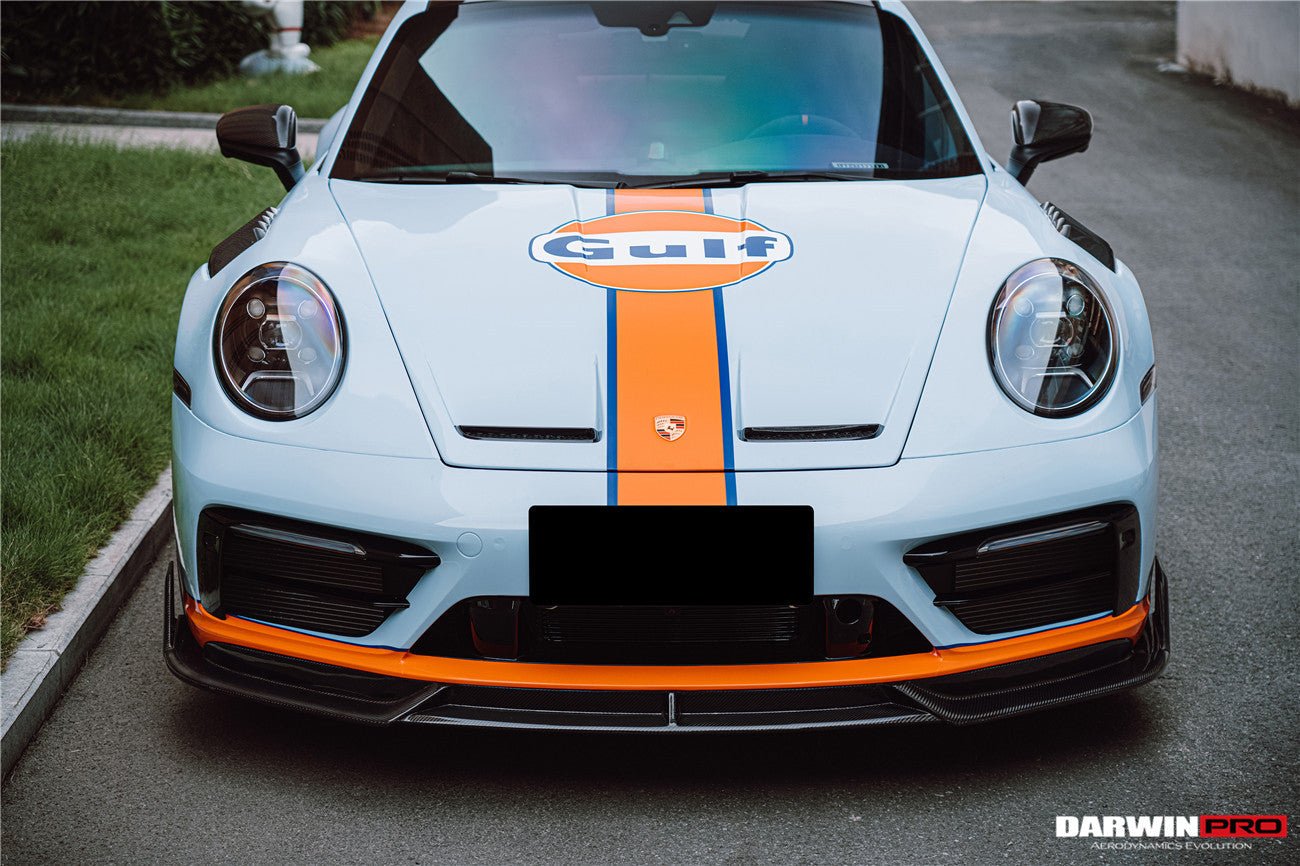 DARWINPRO - PORSCHE 911 992 CARRERA S/4/4S/TARGA/CABRIOLET SPORT DESIGN SD STYLE FRONT LIP - Aero Carbon UK