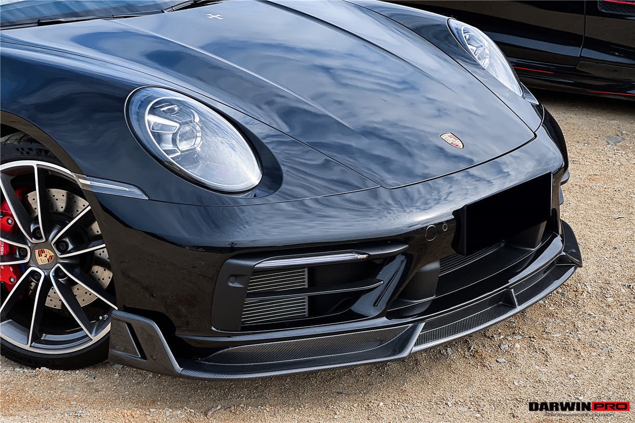 DARWINPRO - PORSCHE 911 992 CARRERA S/4/4S/TARGA/CABRIOLET SPORT DESIGN SD STYLE FRONT LIP - Aero Carbon UK