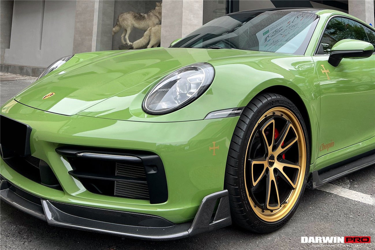 DARWINPRO - PORSCHE 911 992 CARRERA S/4/4S/TARGA/CABRIOLET SPORT DESIGN SD STYLE FRONT LIP - Aero Carbon UK