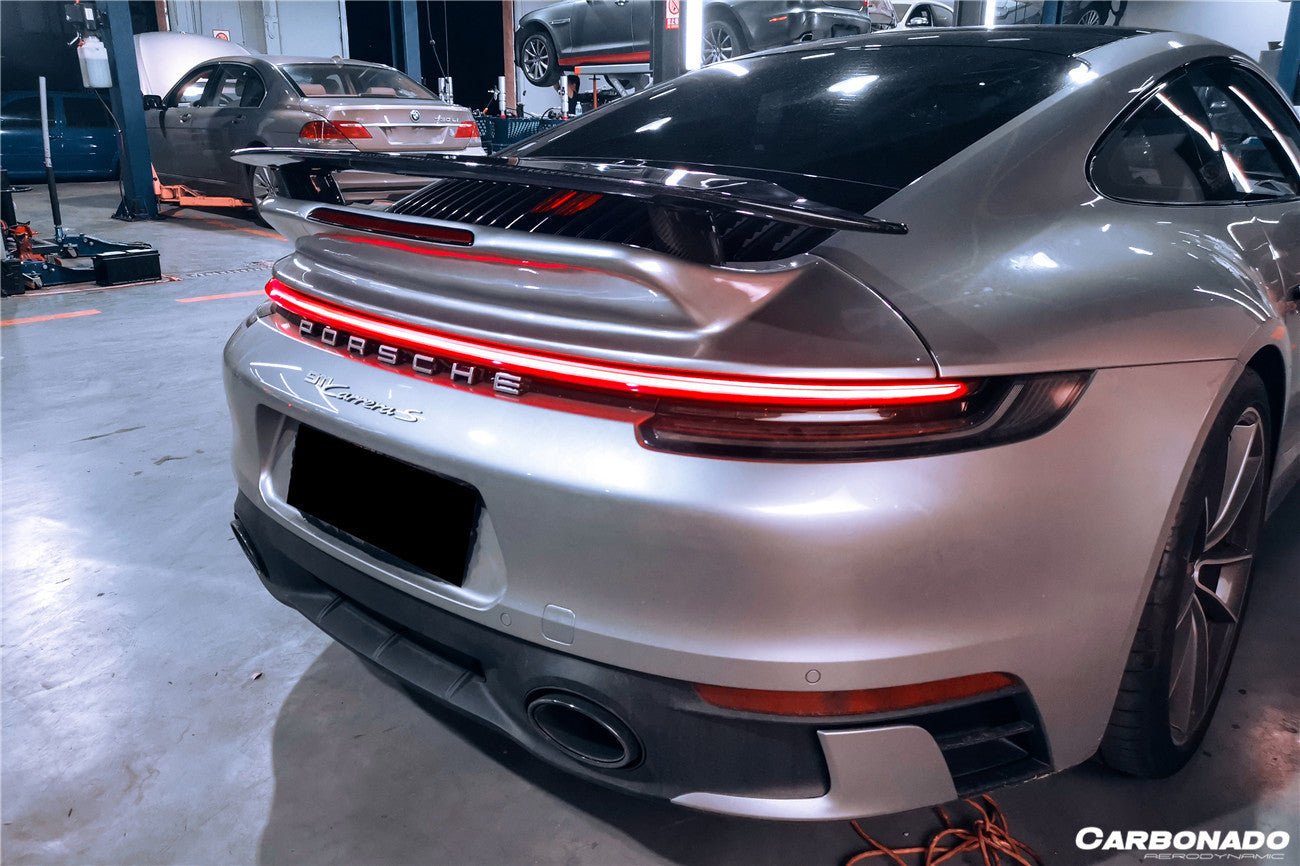 DARWINPRO - PORSCHE 911 992 CARRERA /S/4/4S/TARGA/CABRIOLET TURBO STYLE REAR SPOILER - Aero Carbon UK