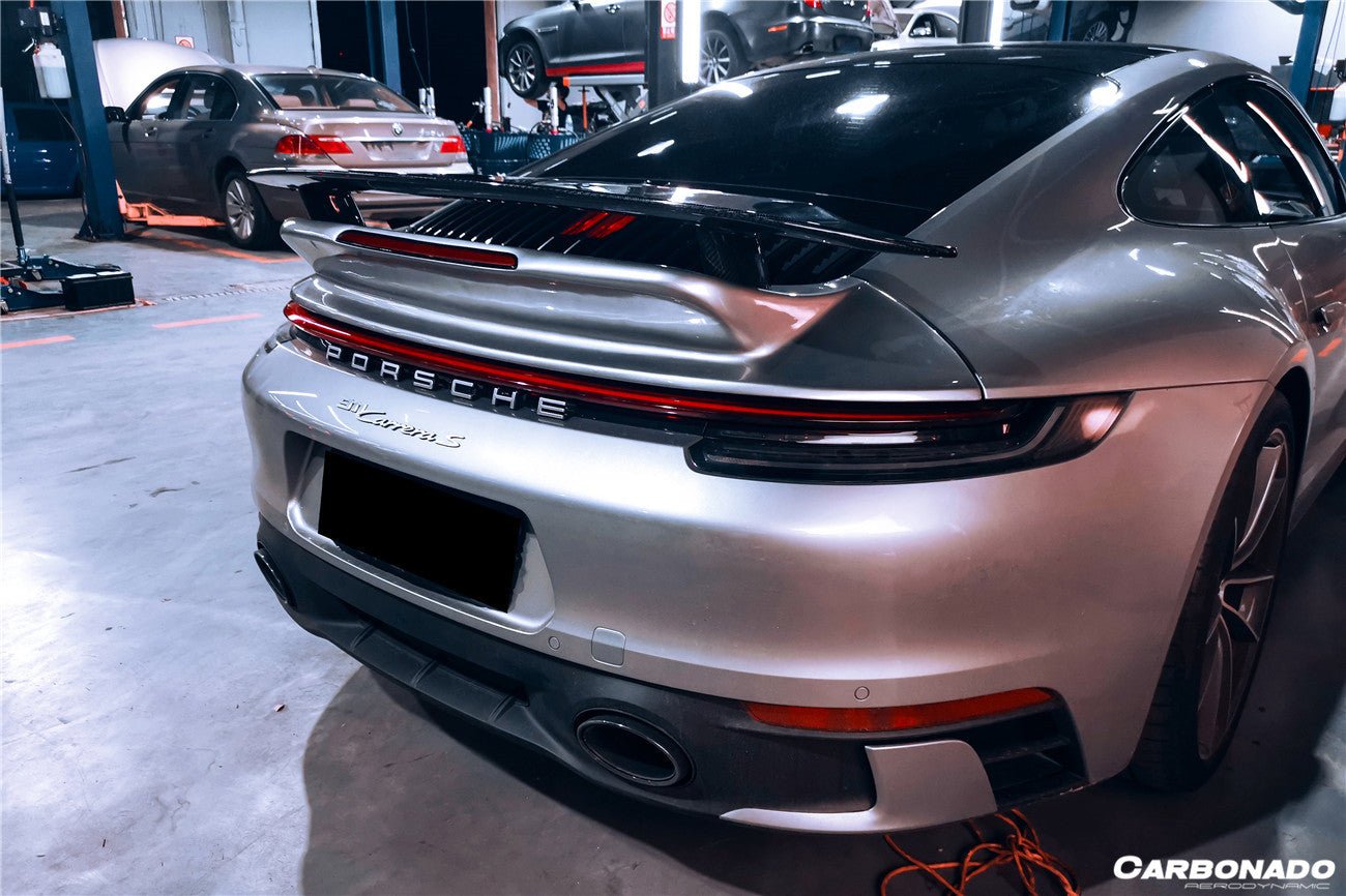 DARWINPRO - PORSCHE 911 992 CARRERA /S/4/4S/TARGA/CABRIOLET TURBO STYLE REAR SPOILER - Aero Carbon UK