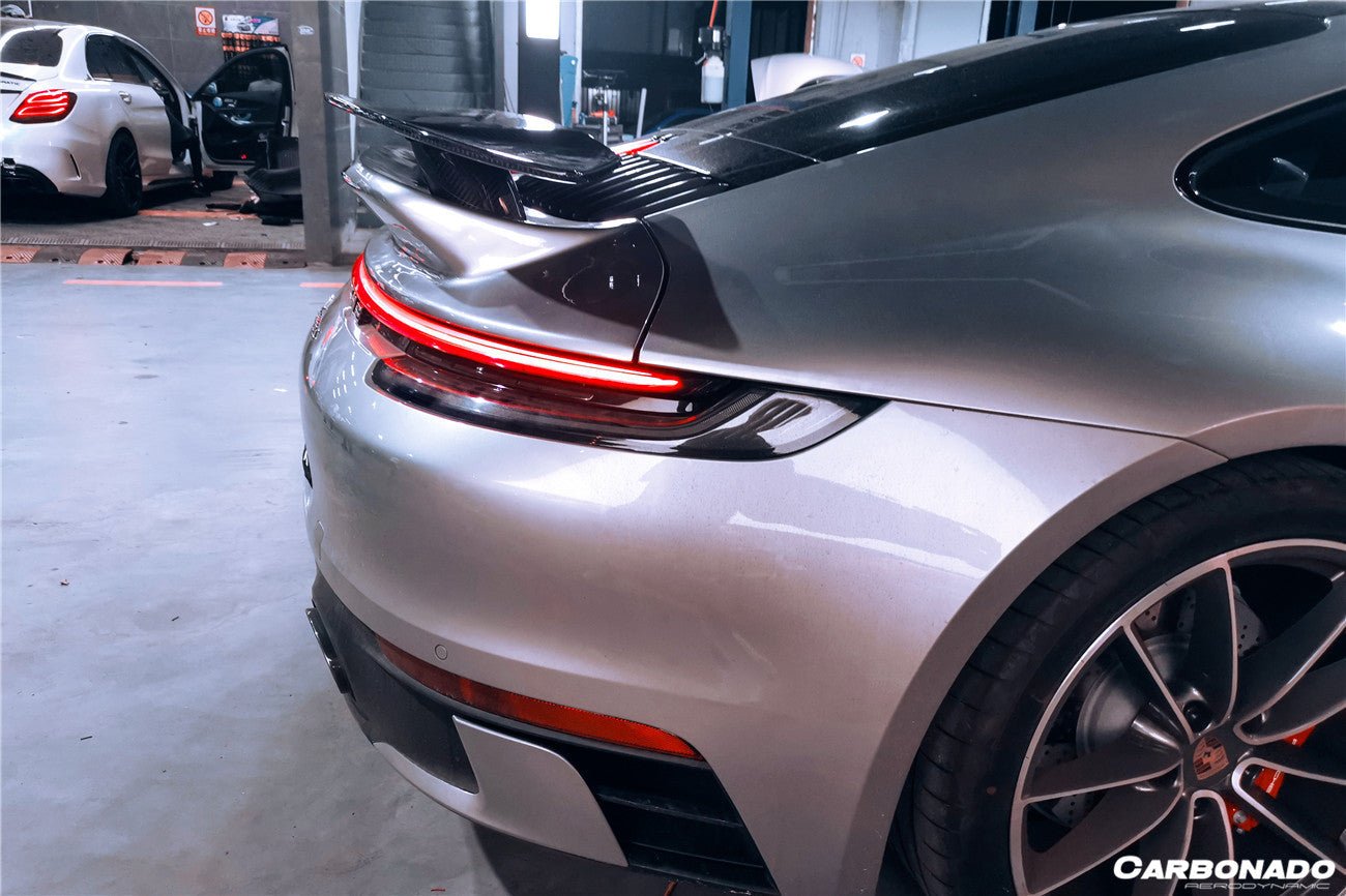 DARWINPRO - PORSCHE 911 992 CARRERA /S/4/4S/TARGA/CABRIOLET TURBO STYLE REAR SPOILER - Aero Carbon UK