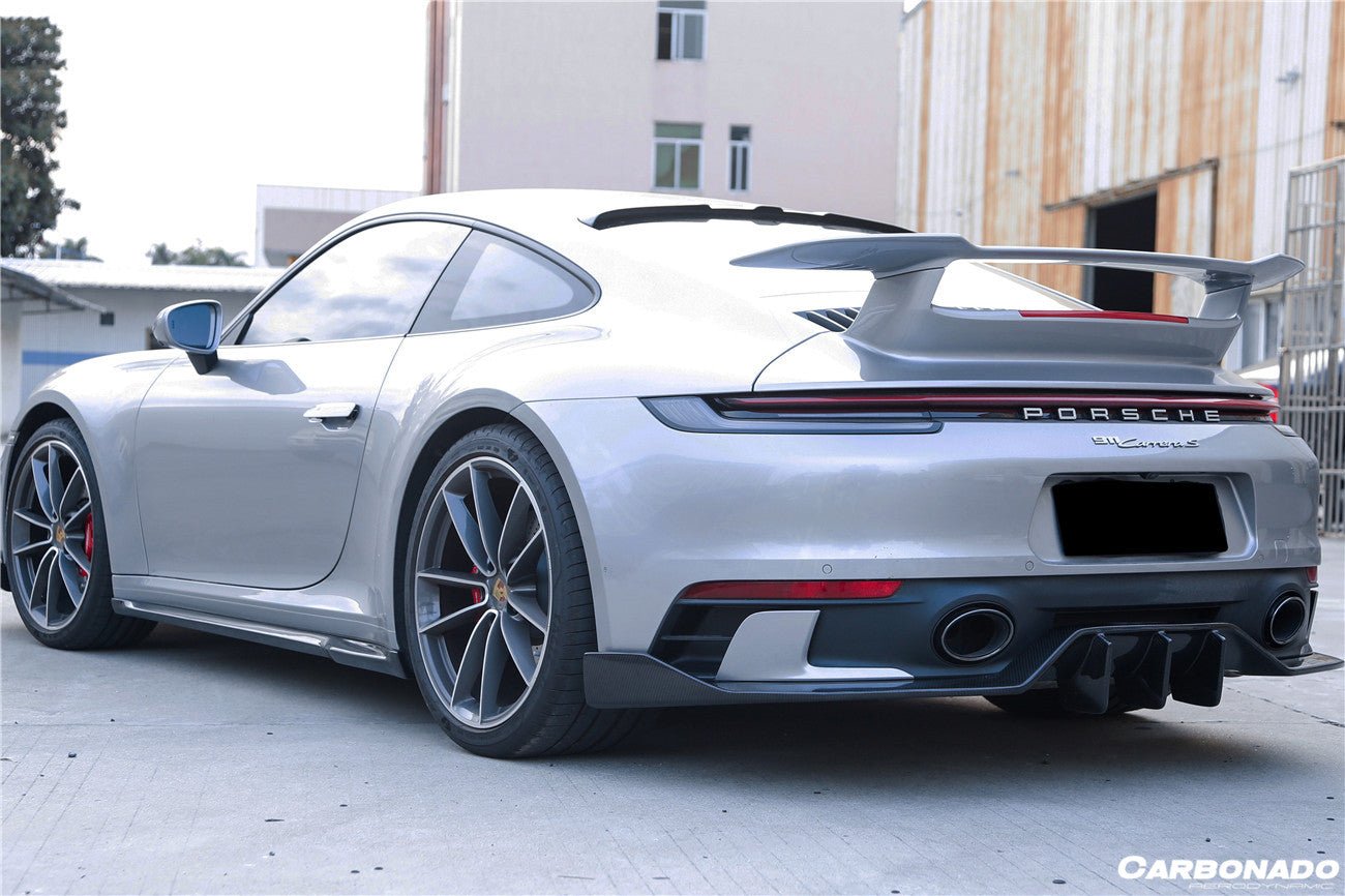 DARWINPRO - PORSCHE 911 992 CARRERA & TARGA SD SPORT DESIGN DRY CARBON REAR DIFFUSER WP STYLE - Aero Carbon UK