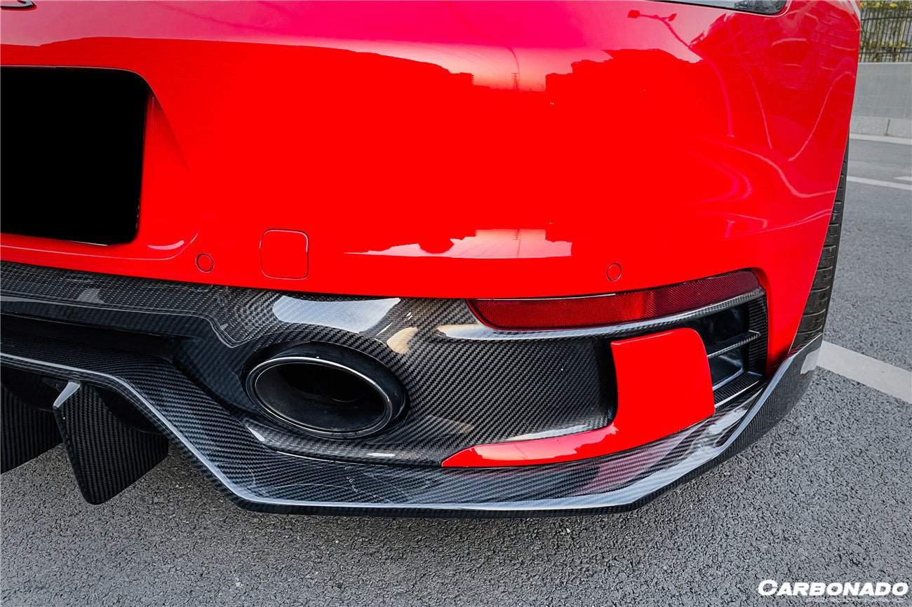 DARWINPRO - PORSCHE 911 992 CARRERA & TARGA SD SPORT DESIGN DRY CARBON REAR DIFFUSER WP STYLE - Aero Carbon UK