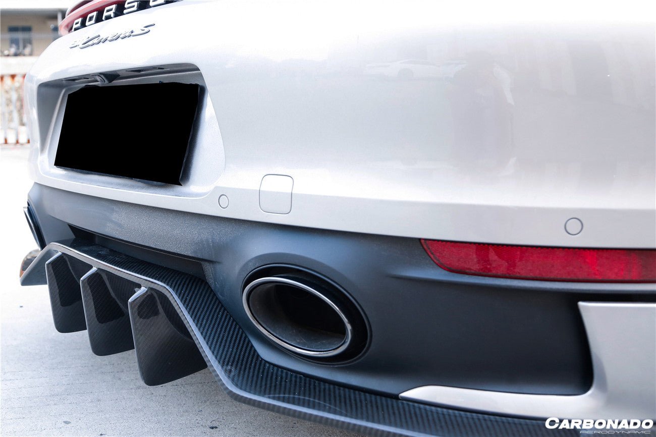 DARWINPRO - PORSCHE 911 992 CARRERA & TARGA SD SPORT DESIGN DRY CARBON REAR DIFFUSER WP STYLE - Aero Carbon UK