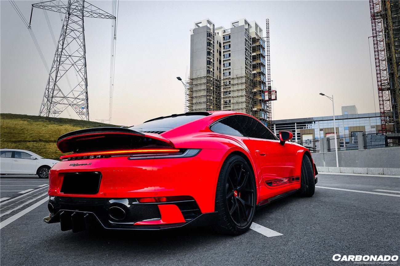 DARWINPRO - PORSCHE 911 992 CARRERA & TARGA SD SPORT DESIGN DRY CARBON REAR DIFFUSER WP STYLE - Aero Carbon UK