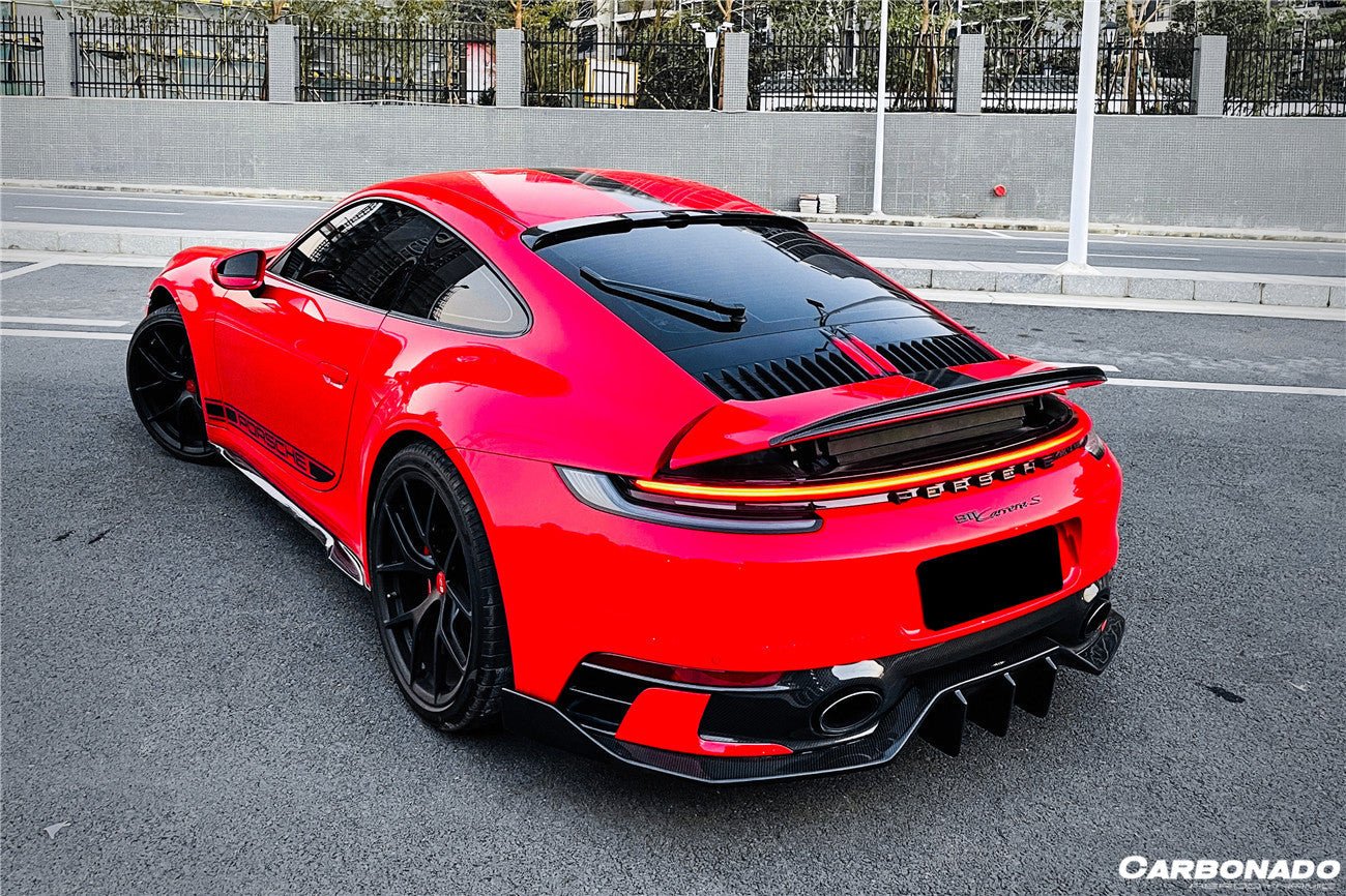 DARWINPRO - PORSCHE 911 992 CARRERA & TARGA SD SPORT DESIGN DRY CARBON REAR DIFFUSER WP STYLE - Aero Carbon UK