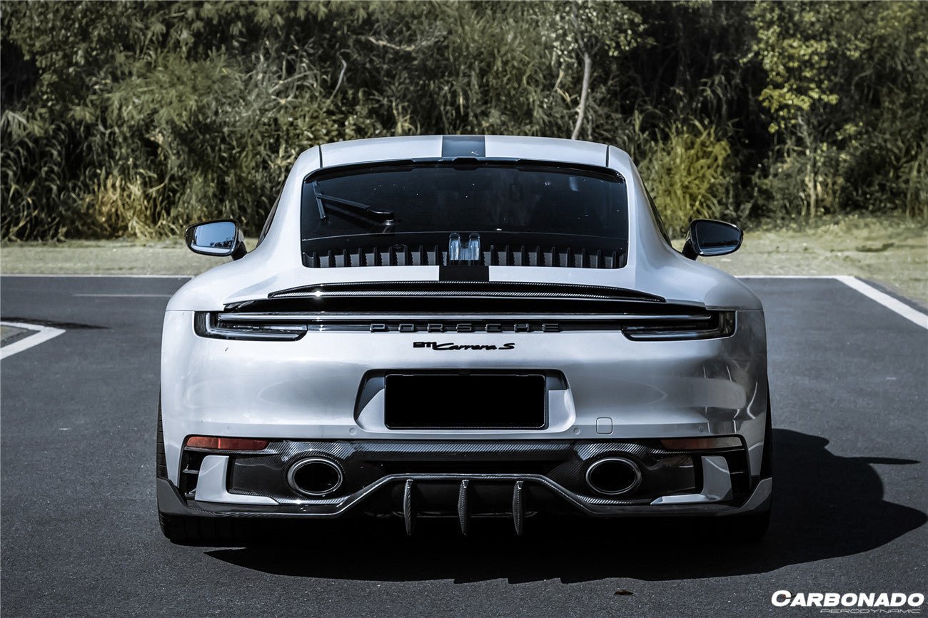 DARWINPRO - PORSCHE 911 992 CARRERA & TARGA SD SPORT DESIGN DRY CARBON REAR DIFFUSER WP STYLE - Aero Carbon UK