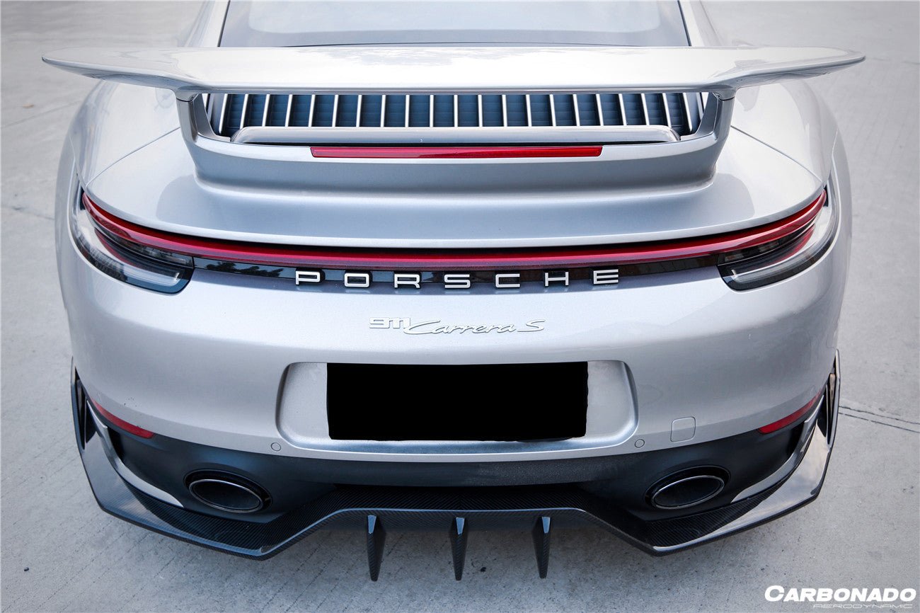 DARWINPRO - PORSCHE 911 992 CARRERA & TARGA SD SPORT DESIGN DRY CARBON REAR DIFFUSER WP STYLE - Aero Carbon UK