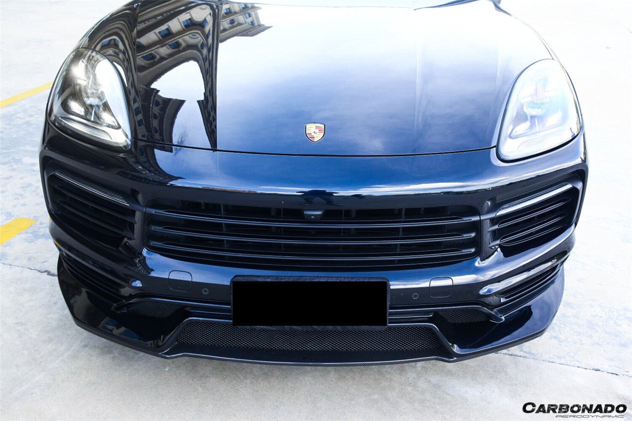 DARWINPRO - PORSCHE 9Y3 CAYENNE COUPE S & E HYBRID OD STYLE FRONT LIP - Aero Carbon UK