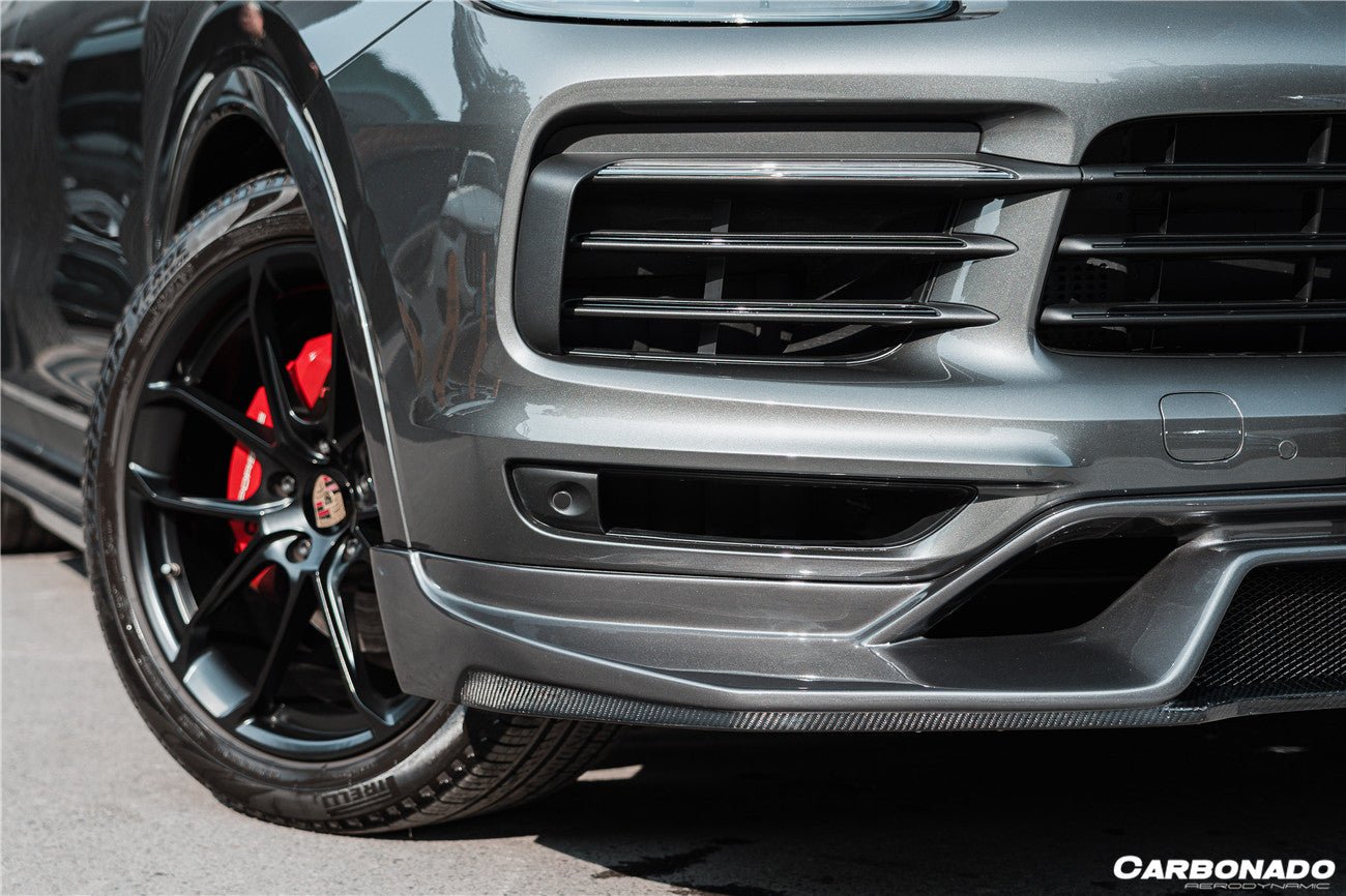 DARWINPRO - PORSCHE 9Y3 CAYENNE COUPE S & E HYBRID OD STYLE FRONT LIP - Aero Carbon UK