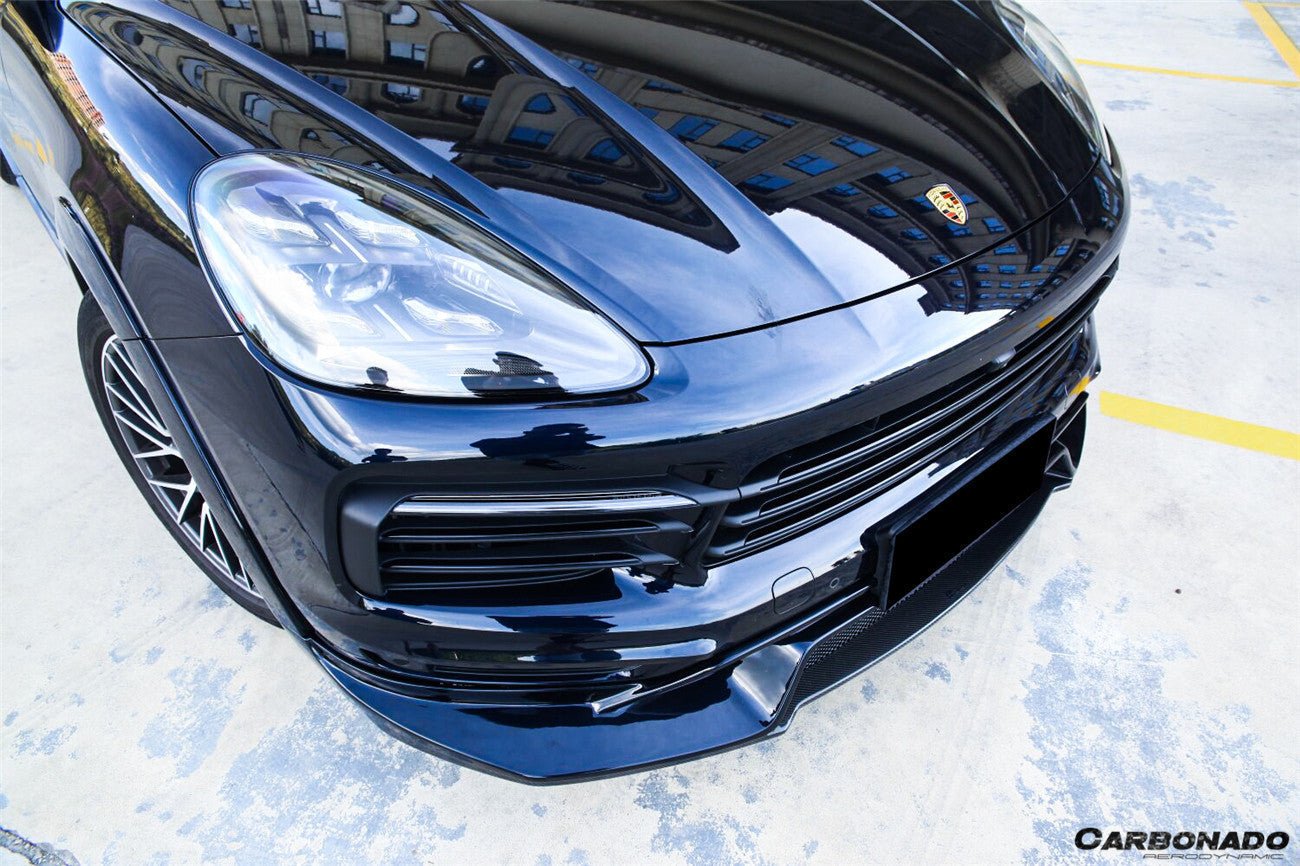 DARWINPRO - PORSCHE 9Y3 CAYENNE COUPE S & E HYBRID OD STYLE FRONT LIP - Aero Carbon UK