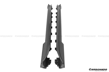 DARWINPRO - PORSCHE TAYCAN 4 / 4S / GTS / TURBO DRY CARBON FIBRE CABO STYLE SIDE SKIRTS - Aero Carbon UK