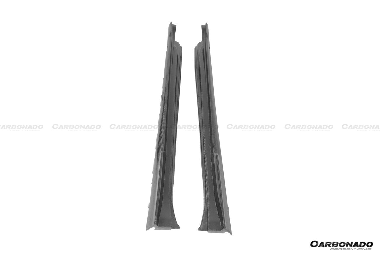 DARWINPRO - PORSCHE TAYCAN 4 / 4S / GTS / TURBO DRY CARBON FIBRE CABO STYLE SIDE SKIRTS - Aero Carbon UK