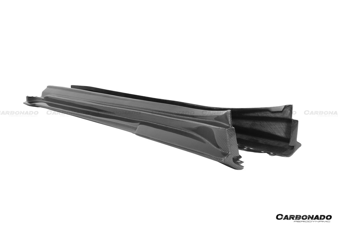 DARWINPRO - PORSCHE TAYCAN 4 / 4S / GTS / TURBO DRY CARBON FIBRE CABO STYLE SIDE SKIRTS - Aero Carbon UK