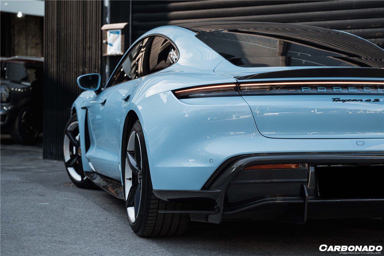 DARWINPRO - PORSCHE TAYCAN 4 / 4S / GTS / TURBO DRY CARBON FIBRE OD STYLE REAR DIFFUSER - Aero Carbon UK