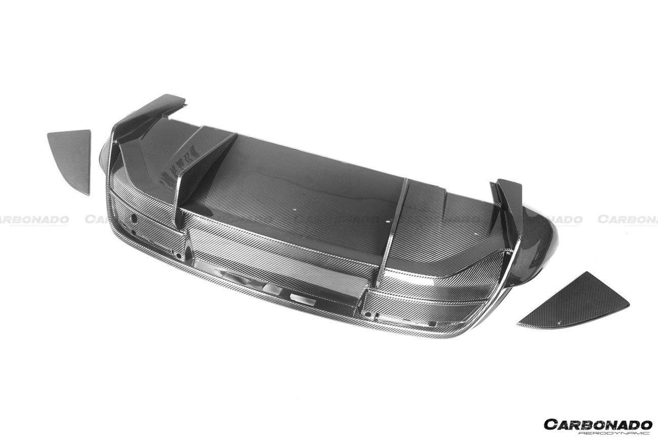 DARWINPRO - PORSCHE TAYCAN 4 / 4S / GTS / TURBO DRY CARBON FIBRE OD STYLE REAR DIFFUSER - Aero Carbon UK