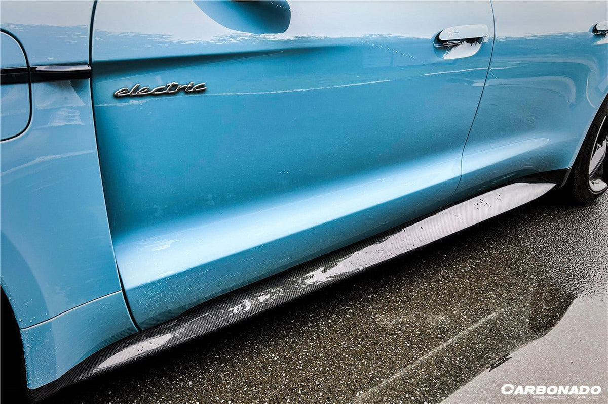 DARWINPRO - PORSCHE TAYCAN 4 / 4S / GTS / TURBO DRY CARBON FIBRE OD STYLE SIDE SKIRTS - Aero Carbon UK