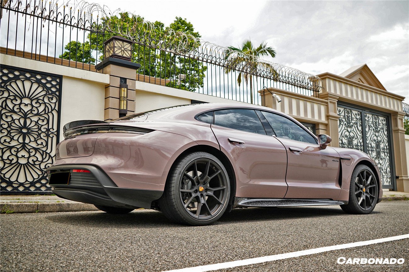 DARWINPRO - PORSCHE TAYCAN 4 / 4S / GTS / TURBO DRY CARBON FIBRE OD STYLE SIDE SKIRTS - Aero Carbon UK