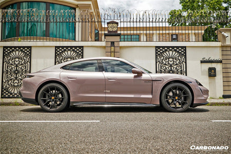DARWINPRO - PORSCHE TAYCAN 4 / 4S / GTS / TURBO DRY CARBON FIBRE OD STYLE SIDE SKIRTS - Aero Carbon UK