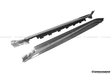 DARWINPRO - PORSCHE TAYCAN 4 / 4S / GTS / TURBO DRY CARBON FIBRE OD STYLE SIDE SKIRTS - Aero Carbon UK