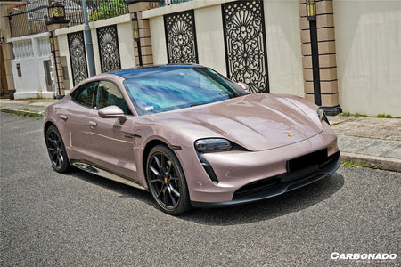 DARWINPRO - PORSCHE TAYCAN 4 / 4S / GTS / TURBO DRY CARBON FIBRE OD STYLE SIDE SKIRTS - Aero Carbon UK