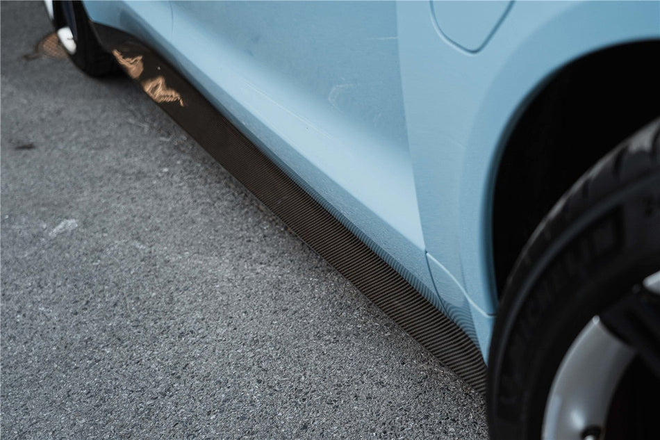 DARWINPRO - PORSCHE TAYCAN 4 / 4S / GTS / TURBO DRY CARBON FIBRE OD STYLE SIDE SKIRTS - Aero Carbon UK